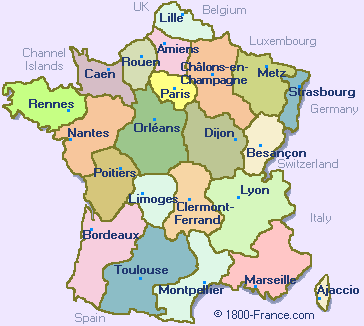 フランス地図